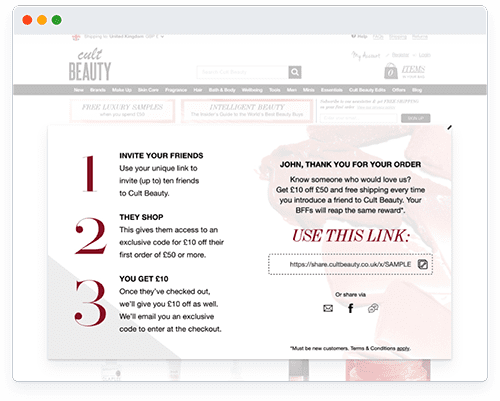 post-purchase referral marketing
