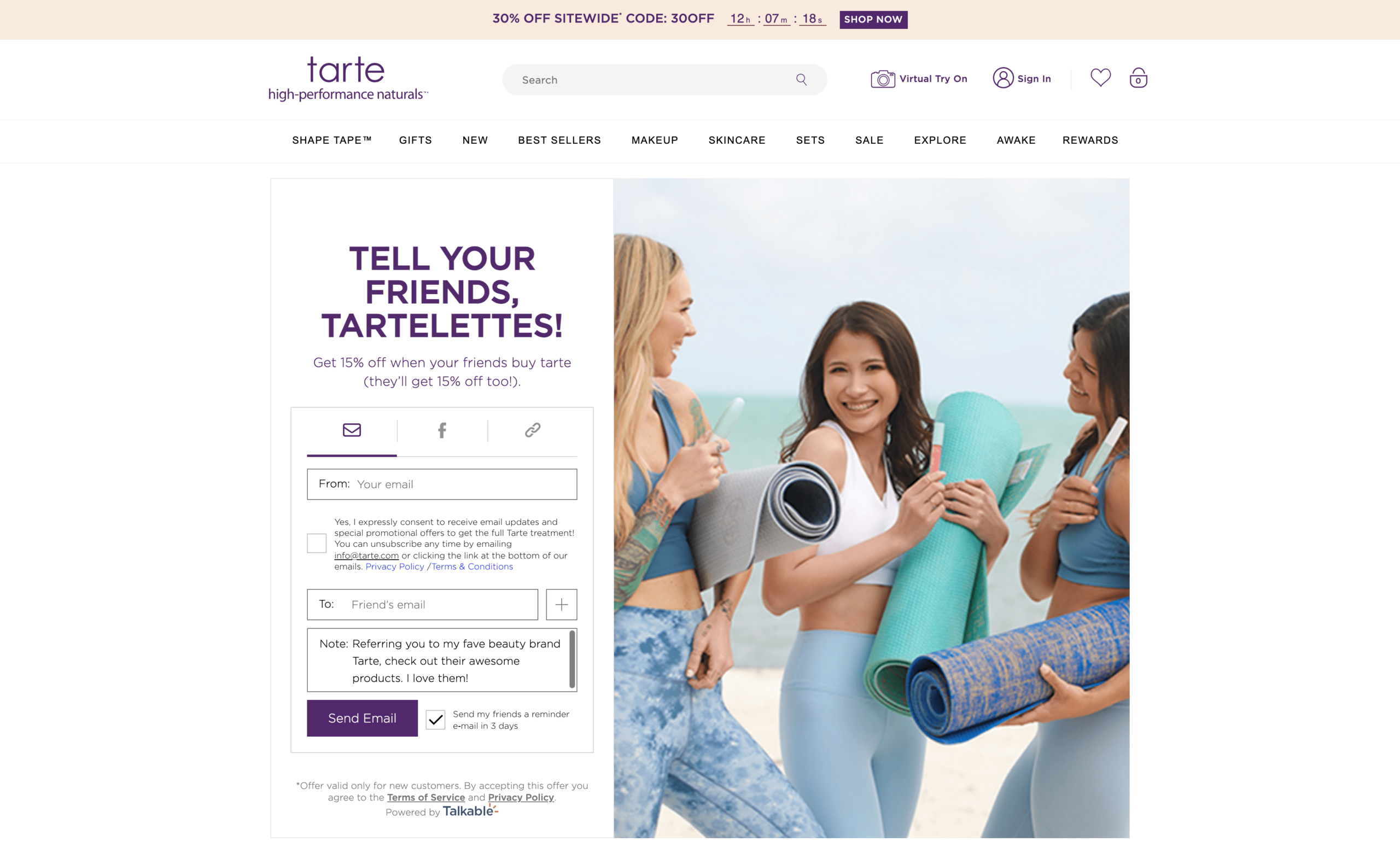 tarte client showcase