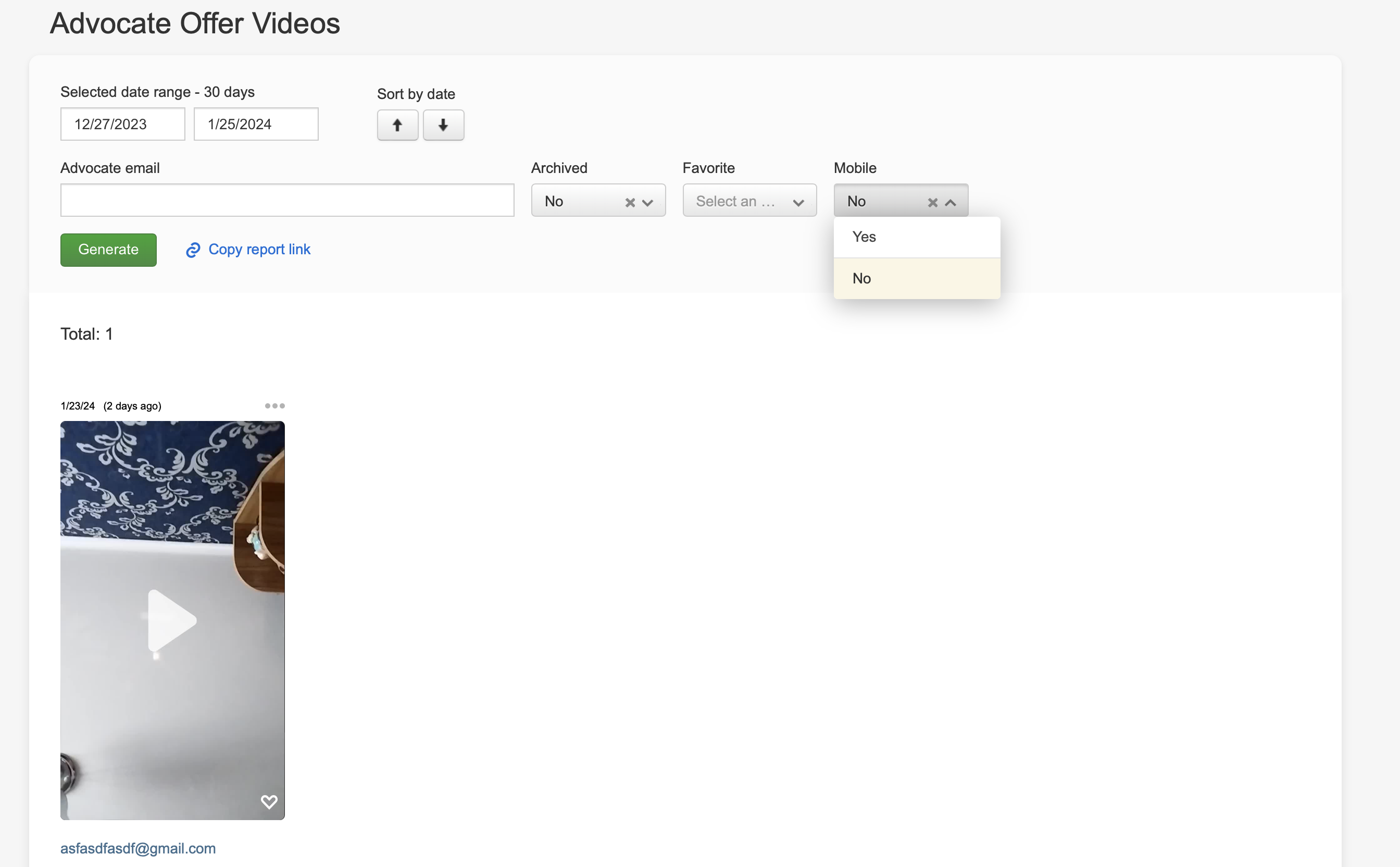Talkable Video: Introduction of Device Tracking and Filtering