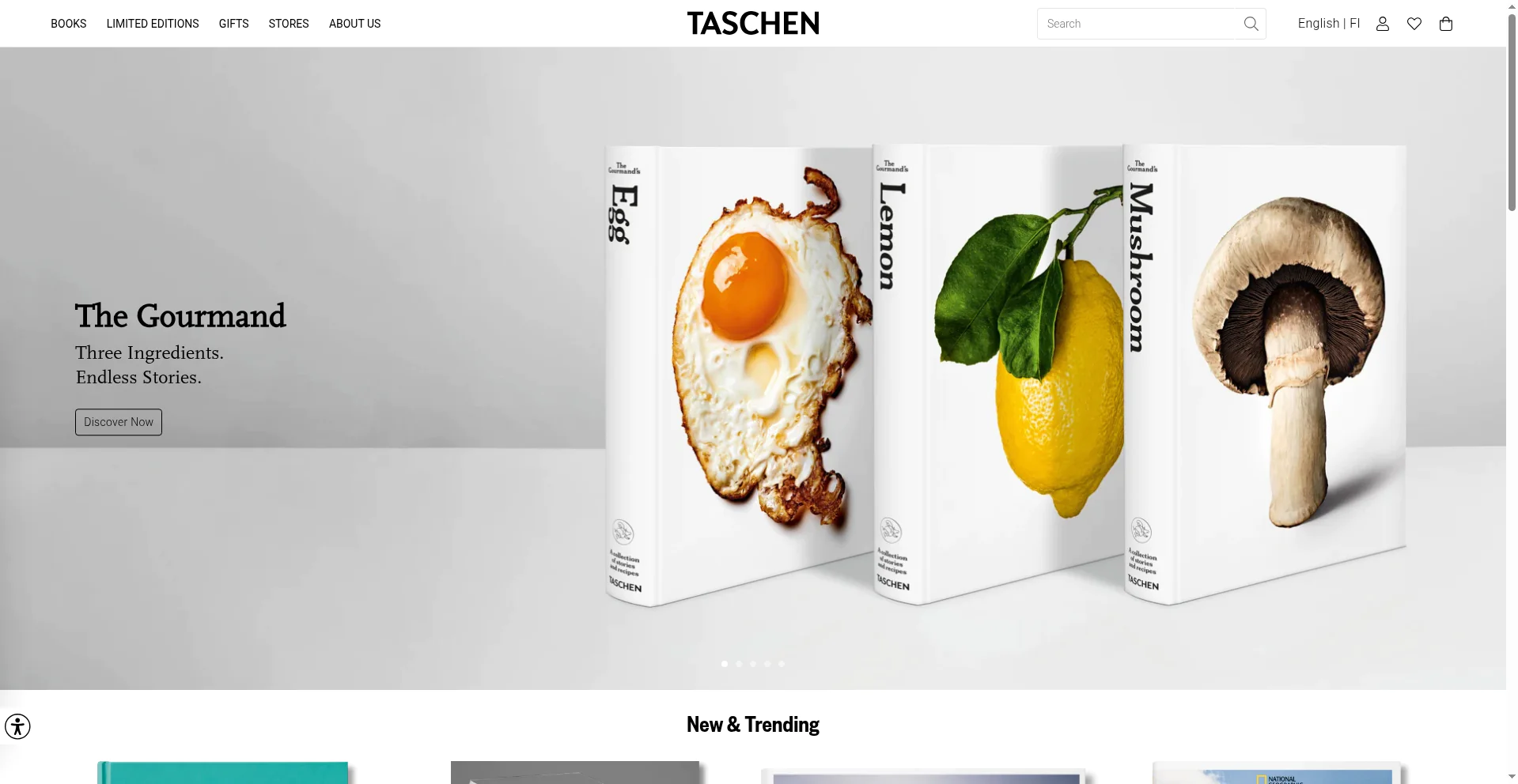 Screenshot of the TASCHEN Shopify storefront