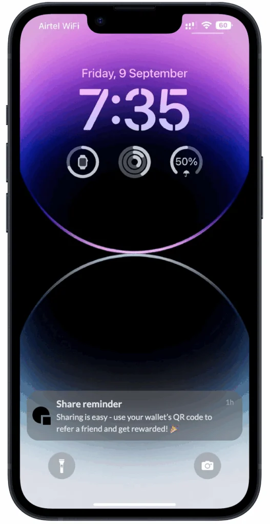 Talkable Wallet Share Push Reminder