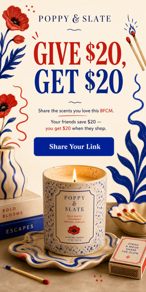 Fictional BFCM email: New advocate share