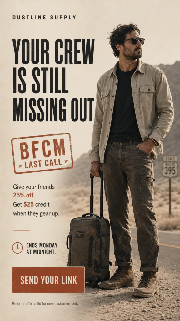 Fictional BFCM email: Lapsed advocate